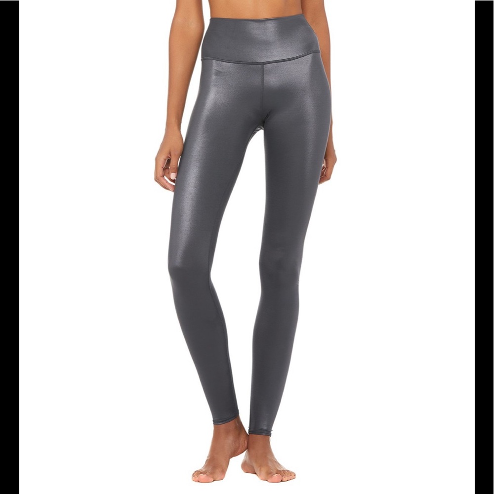 Alo Yoga anthracite shine high waist leggings